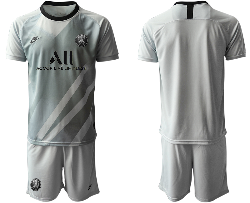 Men 2020-2021 club Paris St German grey goalkeeper Soccer Jerseys->paris st german jersey->Soccer Club Jersey